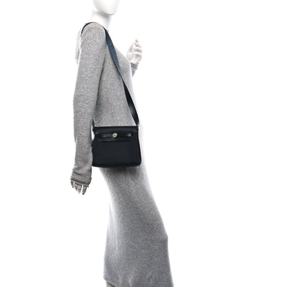 Hermes Military Toile Vache Hunter Herbag Zip Retourne 20 Black 2 of 11