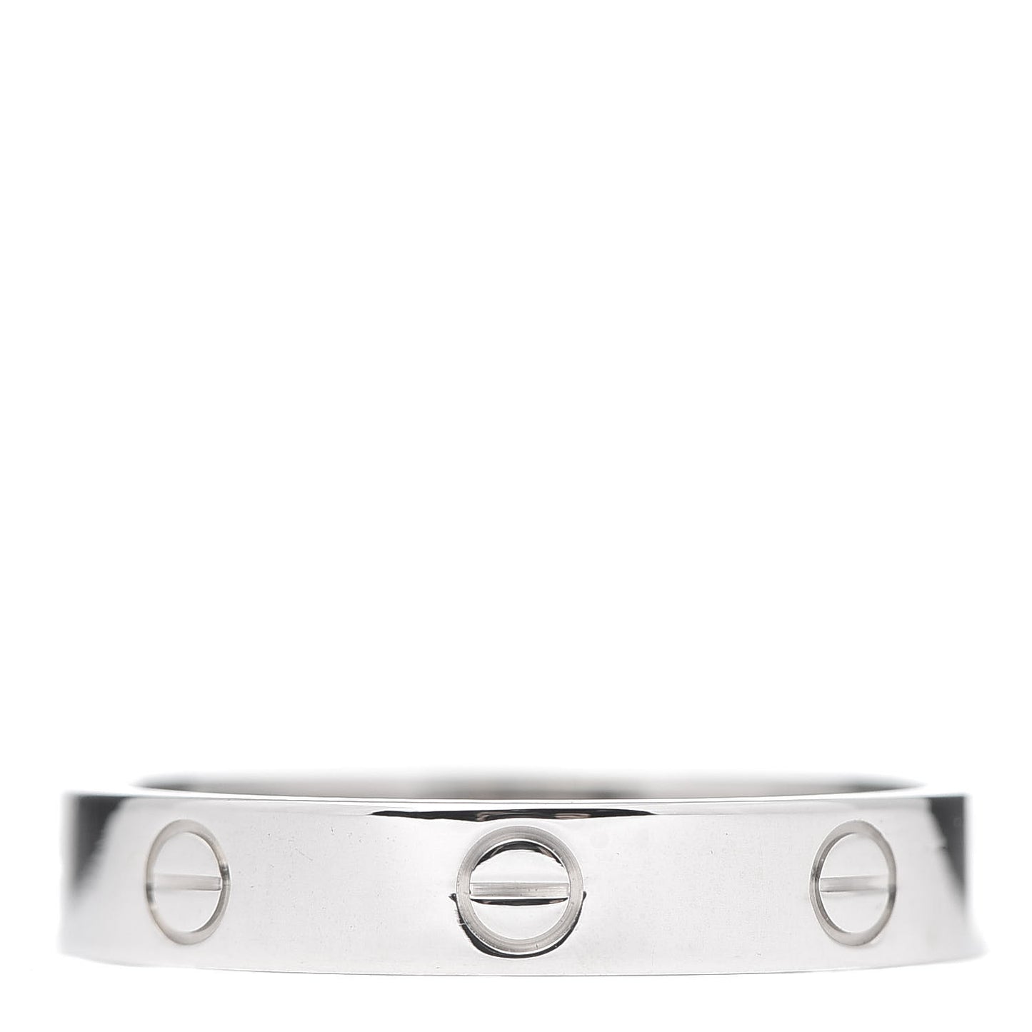 18K White Gold 3.5mm LOVE Wedding Band Ring 61 9.5