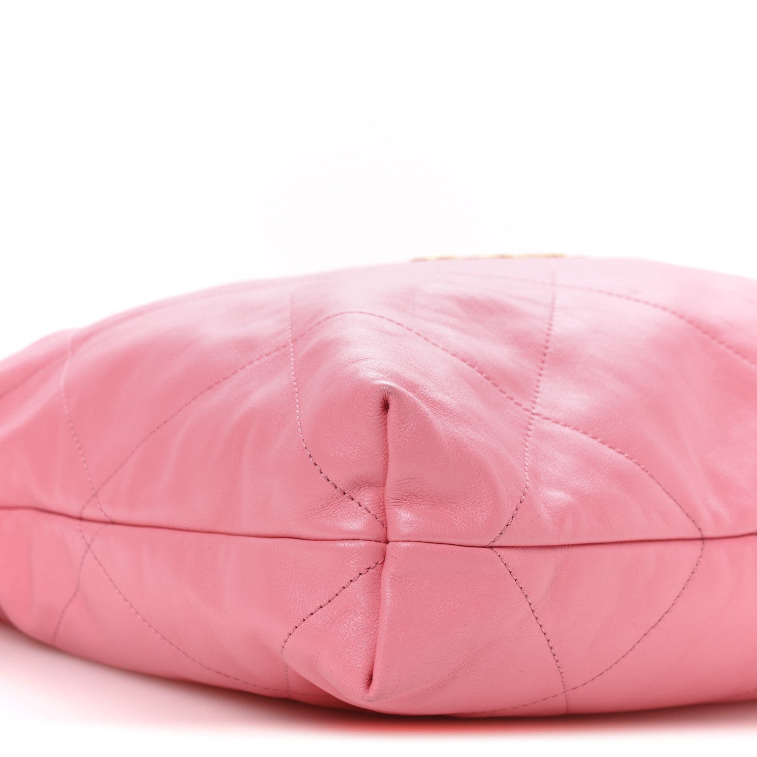 Chanel Shiny Calfskin Quilted Chanel 22 Drawstring Bag Pink 10 of 11