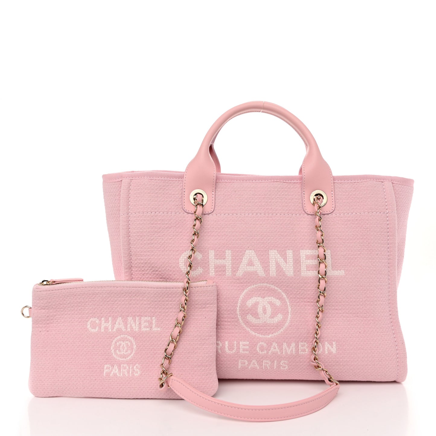Mixed Fibers Small Deauville Tote Pink