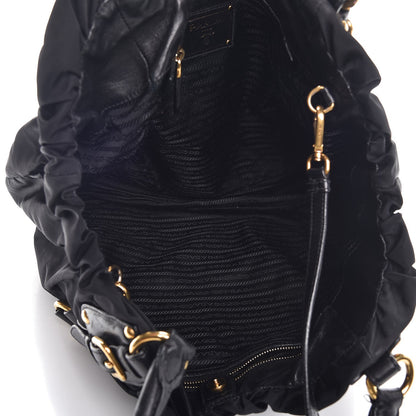 Prada Tessuto Nylon Jacquard Logo Tote Nero Black 8 of 19