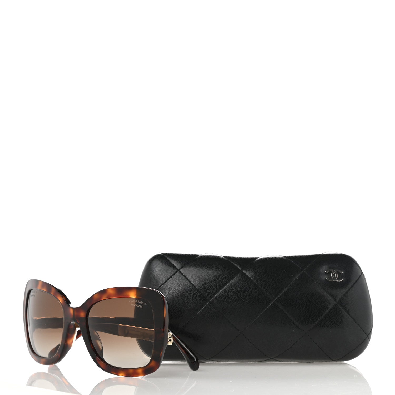 Chanel Acetate Polarized Spring Butterfly Sunglasses 5370-A Tortoise 10 of 10