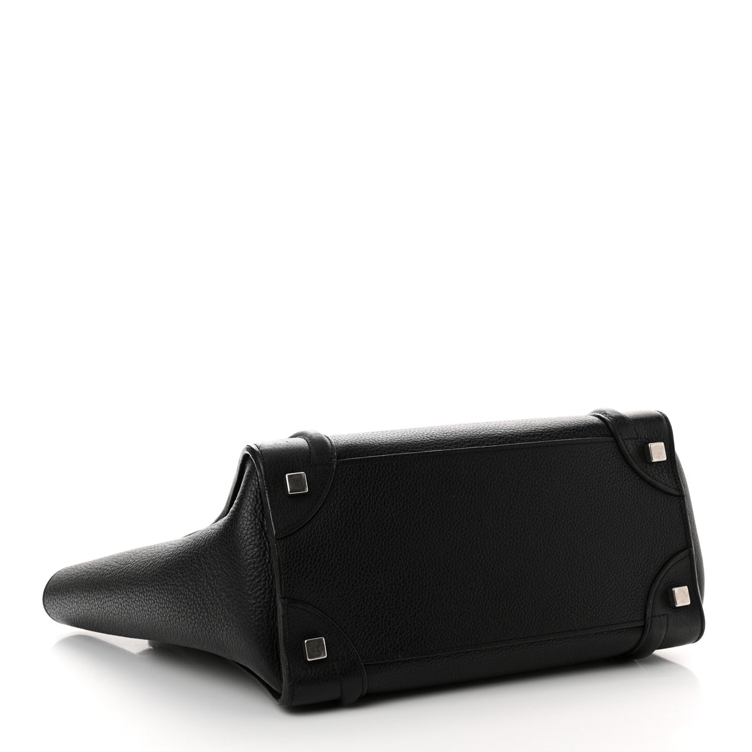 Celine Drummed Calfskin Micro Luggage Black 4 of 20