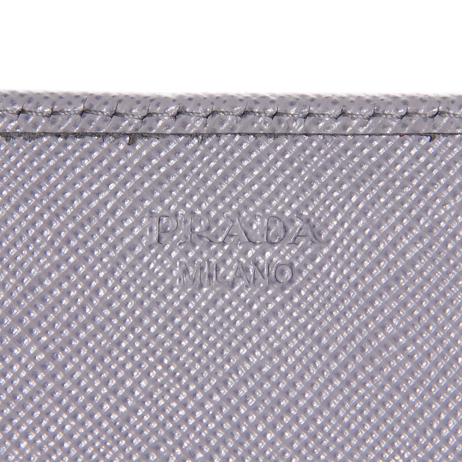 Prada Saffiano Bow Flap Wallet Glicine 6 of 7