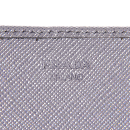 Prada Saffiano Bow Flap Wallet Glicine 6 of 7