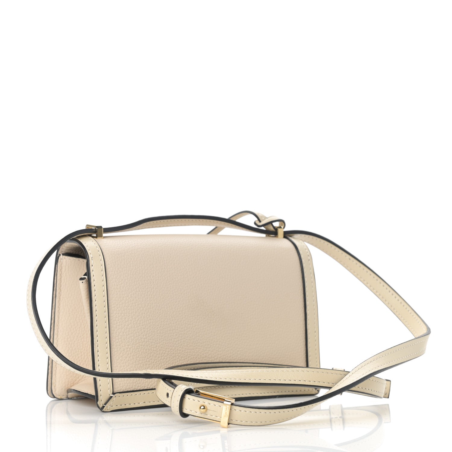 Loewe Calfskin Small Barcelona Shoulder Bag Ivory 3 of 10