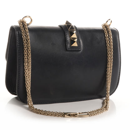 Valentino Garavani Vitello Medium Glam Lock Rockstud Flap Black 3 of 8