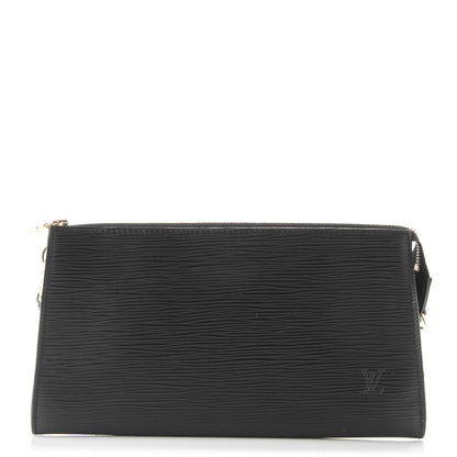 Louis Vuitton Epi Pochette Accessories 24 Black 1 of 7