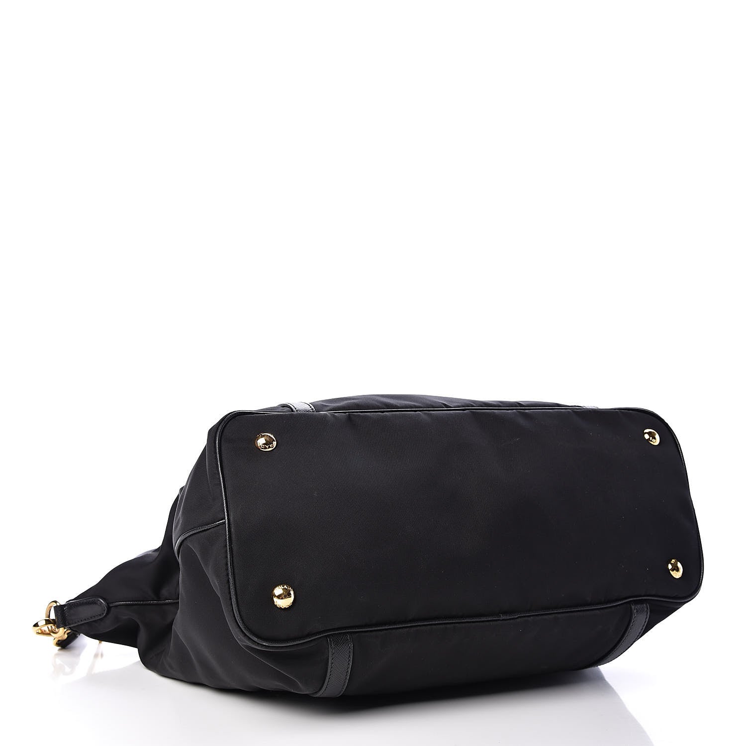 Prada Tessuto Nylon Saffiano Tote Black 4 of 11