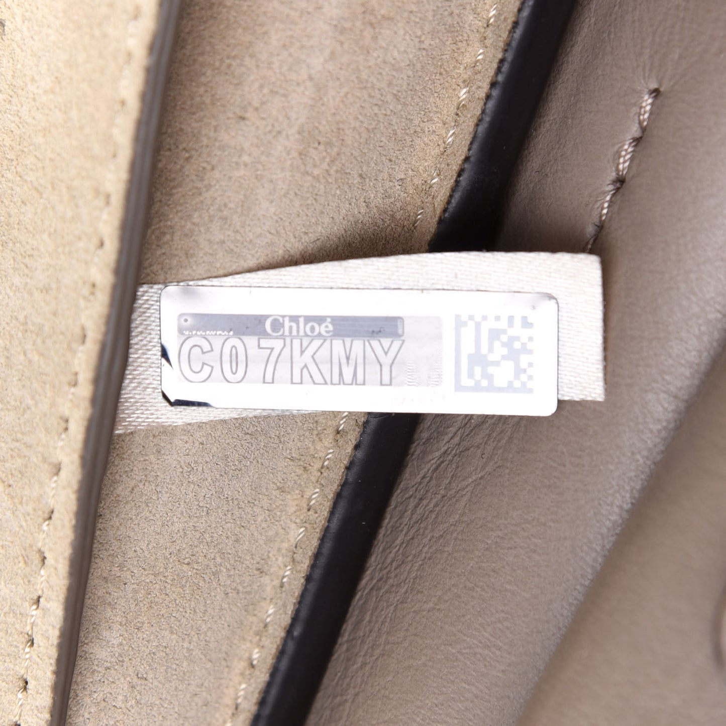 Suede Calfskin Mini Faye Bracelet Bag Motty Grey