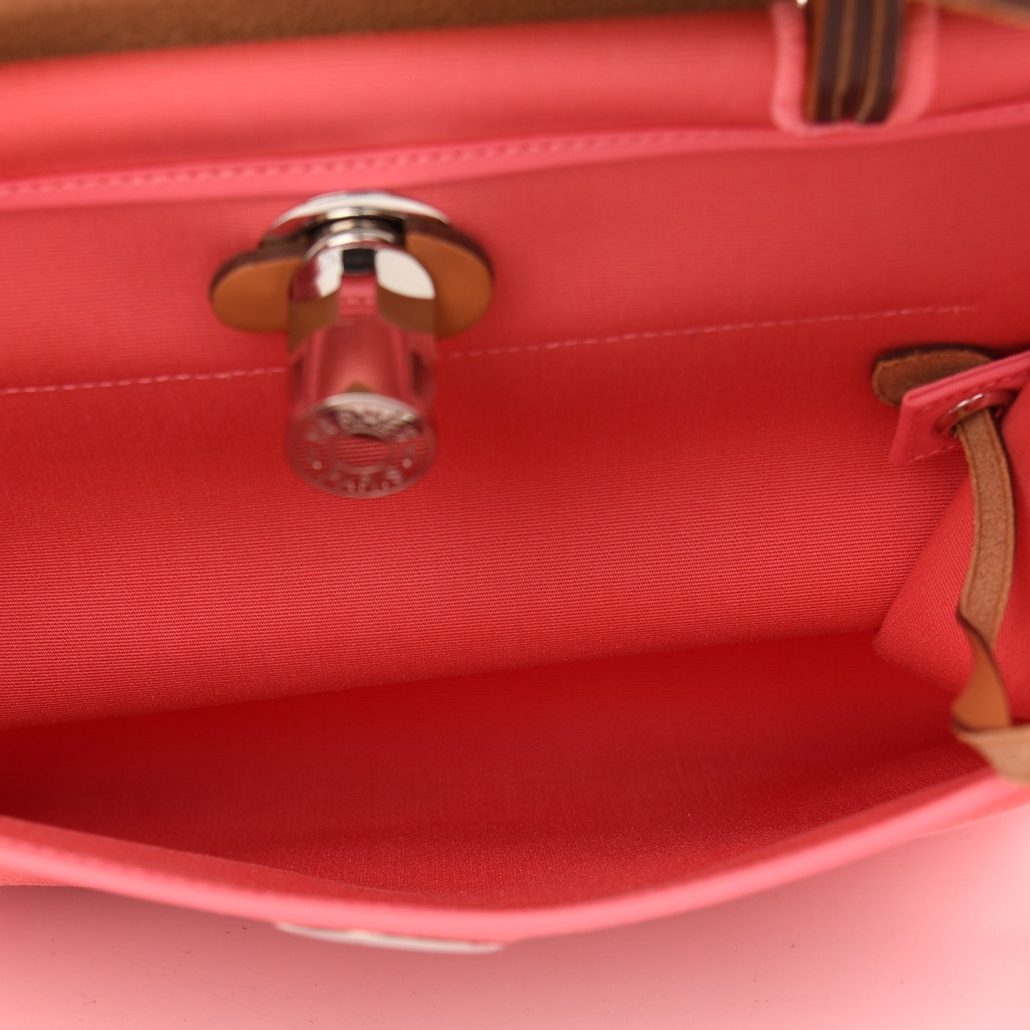 Vache Hunter Toile Herbag Zip 31 PM Rose Azalee Natural