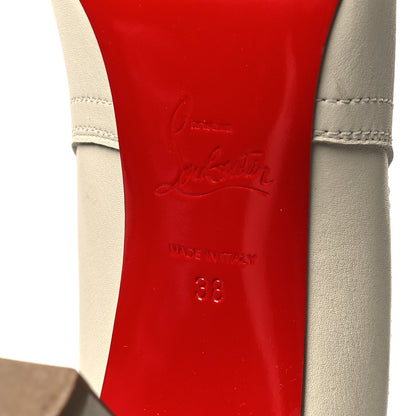 Christian Louboutin Calfskin Santigag 85 Ankle Boots 38 White 6 of 11