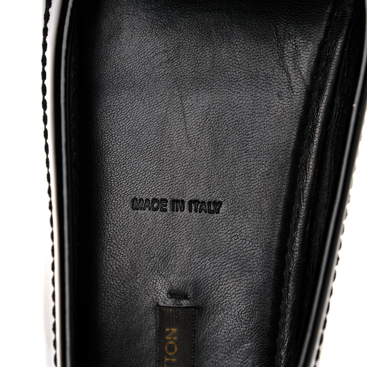 Louis Vuitton Patent Calfskin Oxford Loafers 38 Black 8 of 15