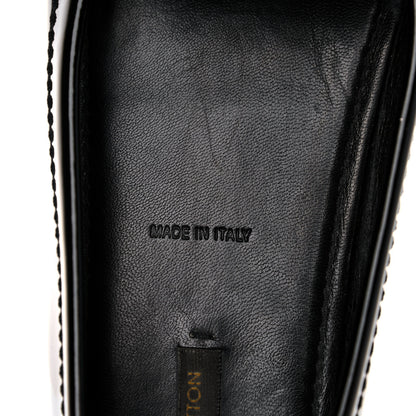 Louis Vuitton Patent Calfskin Oxford Loafers 38 Black 8 of 15