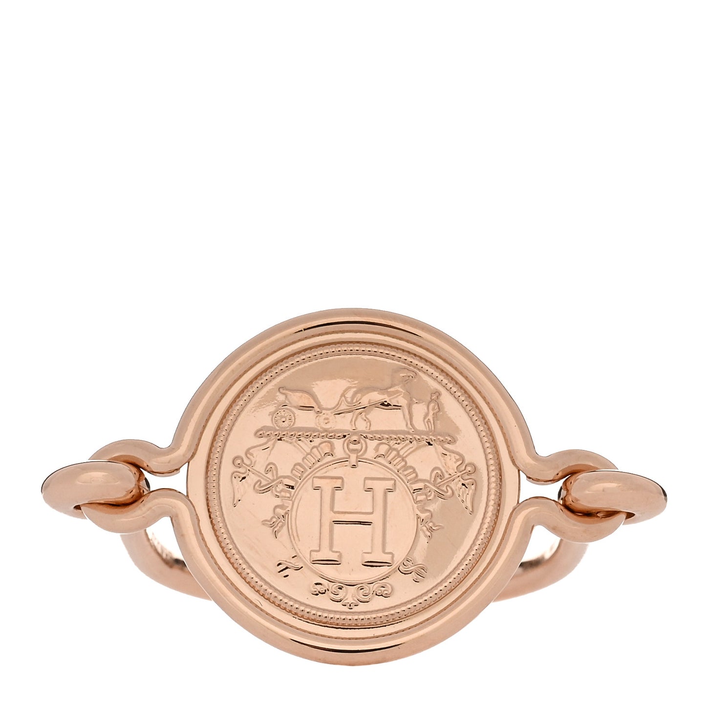18K Rose Gold Ex-Libris Ring 52 6