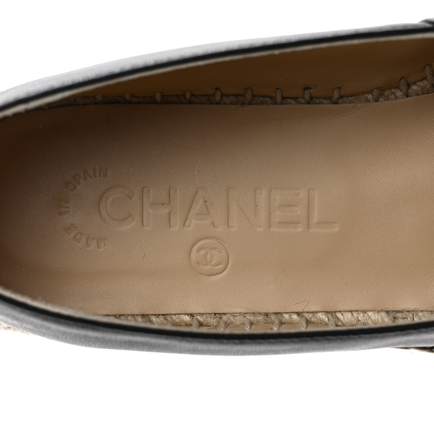 Chanel Lambskin CC Espadrilles 38 Black 8 of 9
