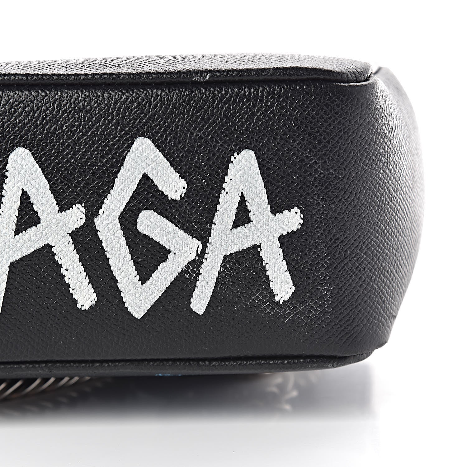 Balenciaga Grained Calfskin Graffiti M BB Round Shoulder Bag Black Multicolor 21 of 22