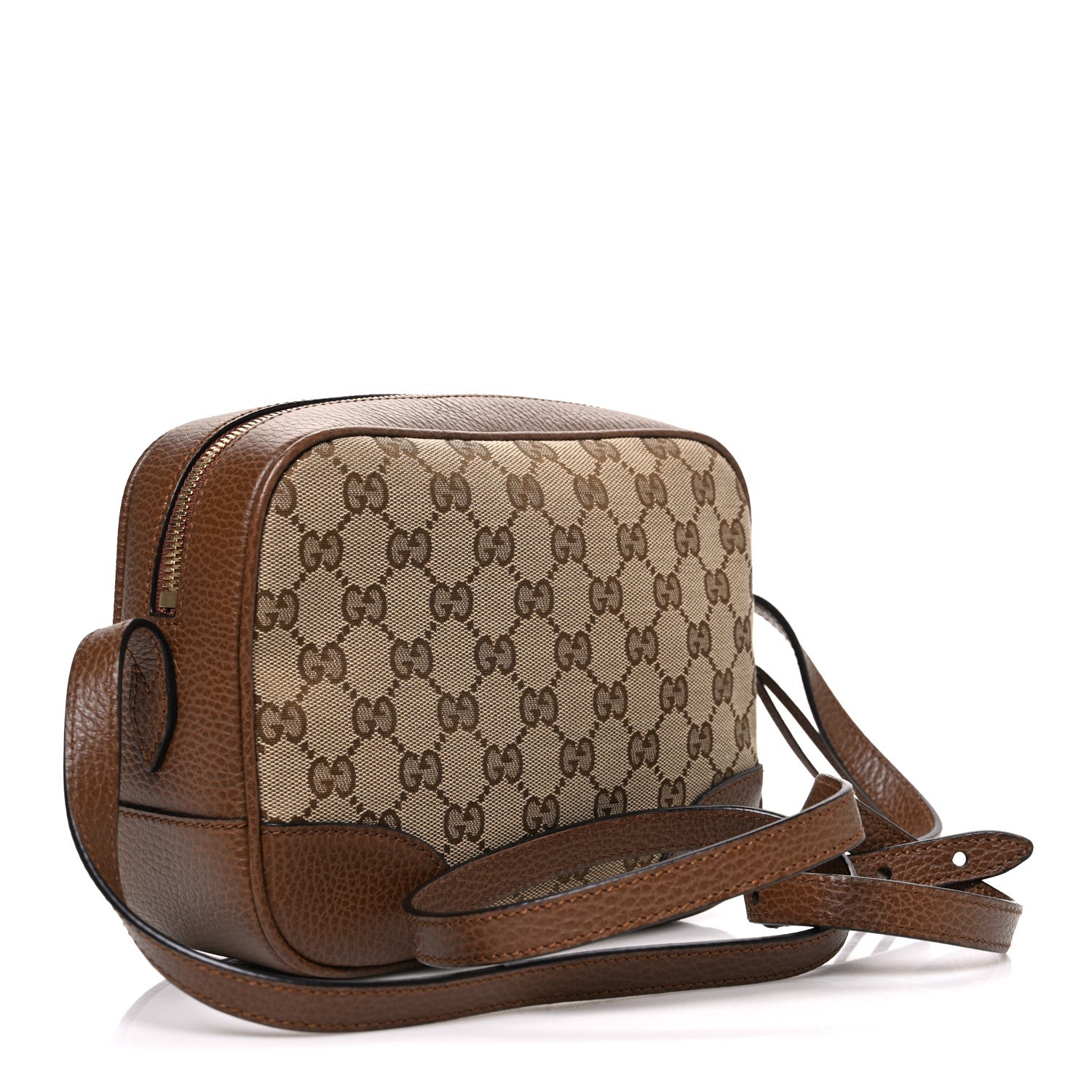 Gucci Monogram Mini Bree Messenger Bag Beige Tabacco 3 of 10