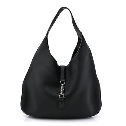 Gucci Soft Grained Calfskin Large Jackie Hobo Black 1 of 14