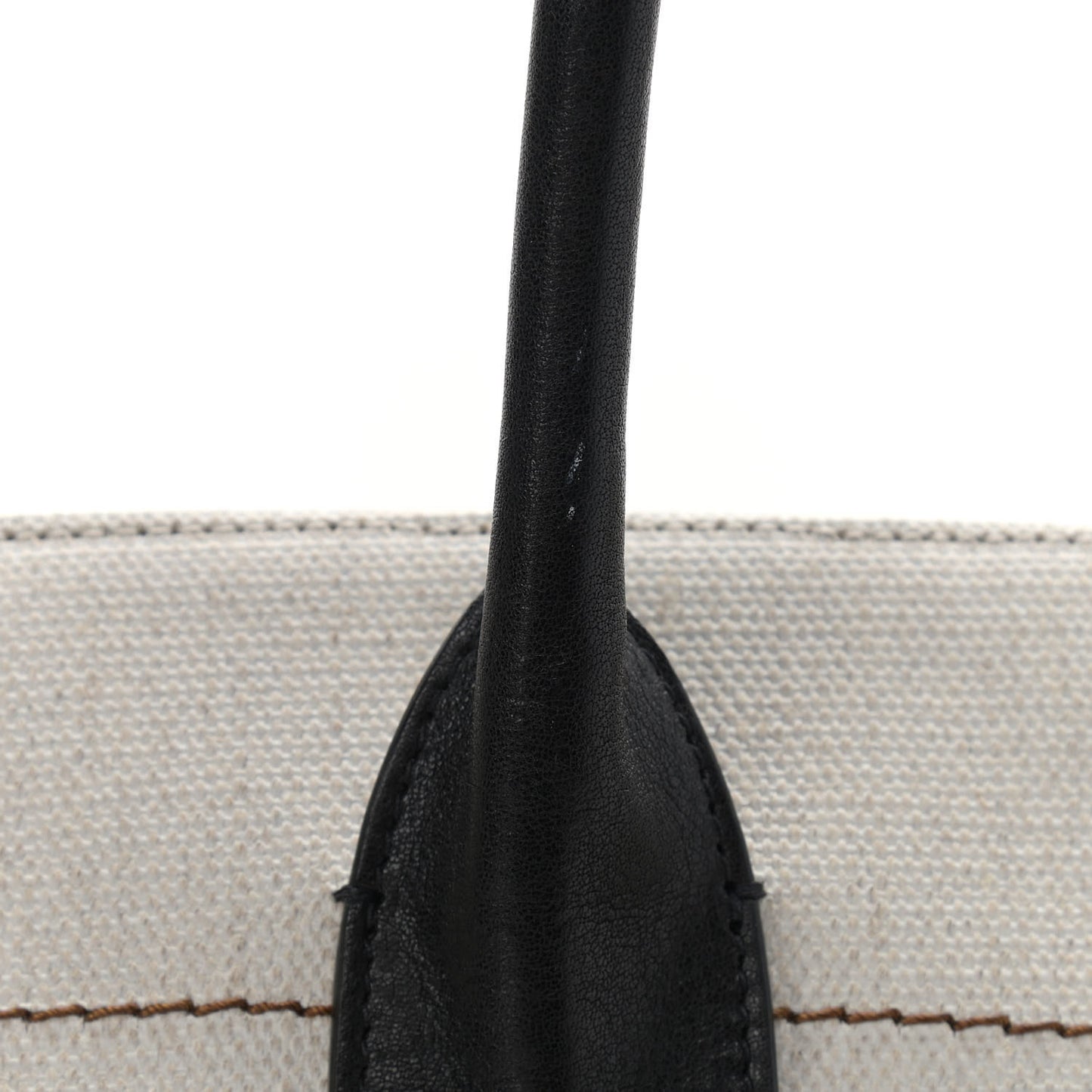 Linen Calfskin Rive Gauche Tote Optic White