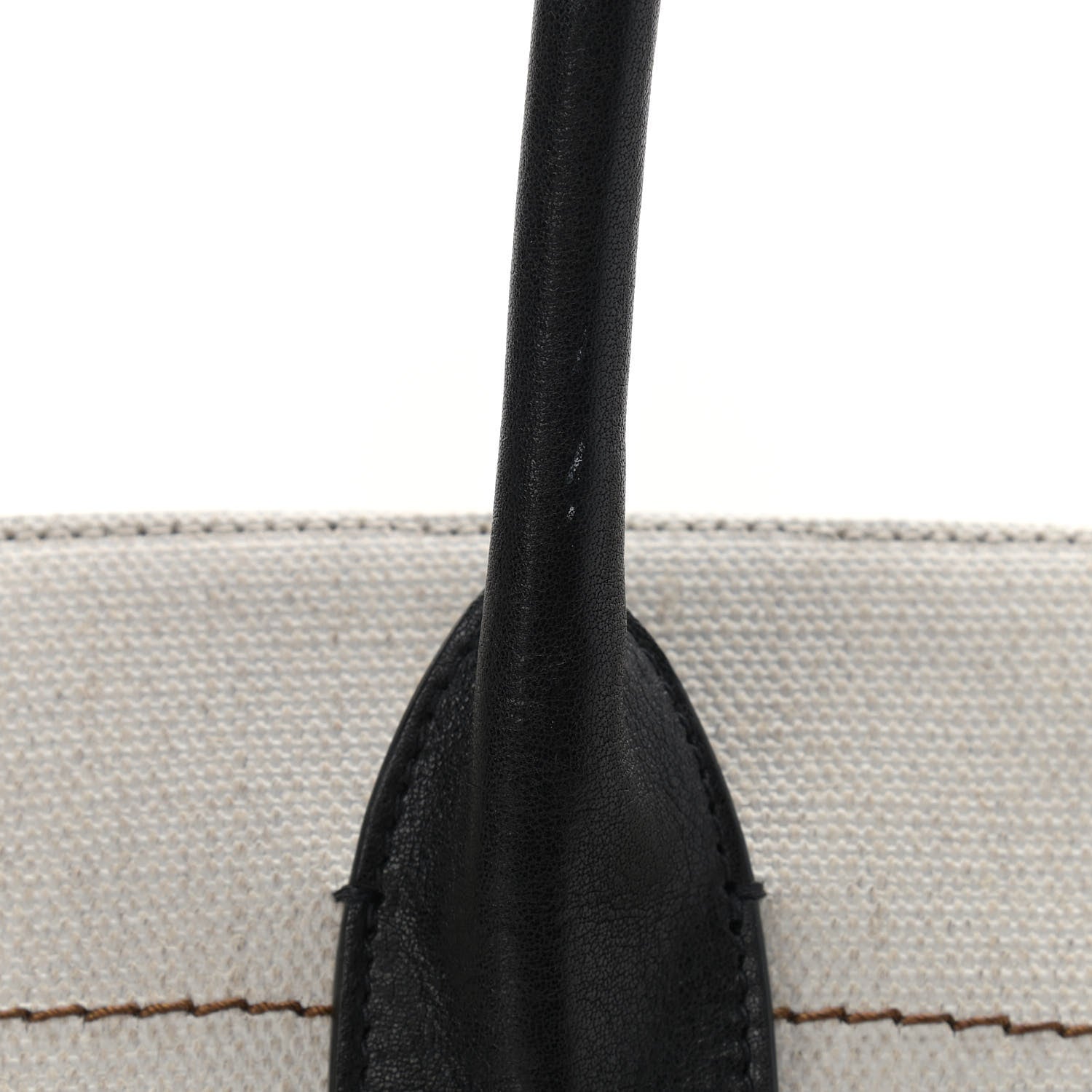 Saint Laurent Linen Calfskin Rive Gauche Tote Optic White 11 of 12
