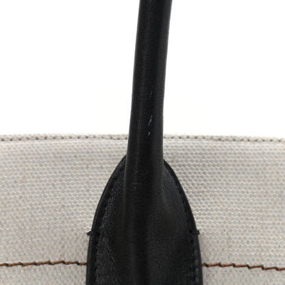 Saint Laurent Linen Calfskin Rive Gauche Tote Optic White 11 of 12
