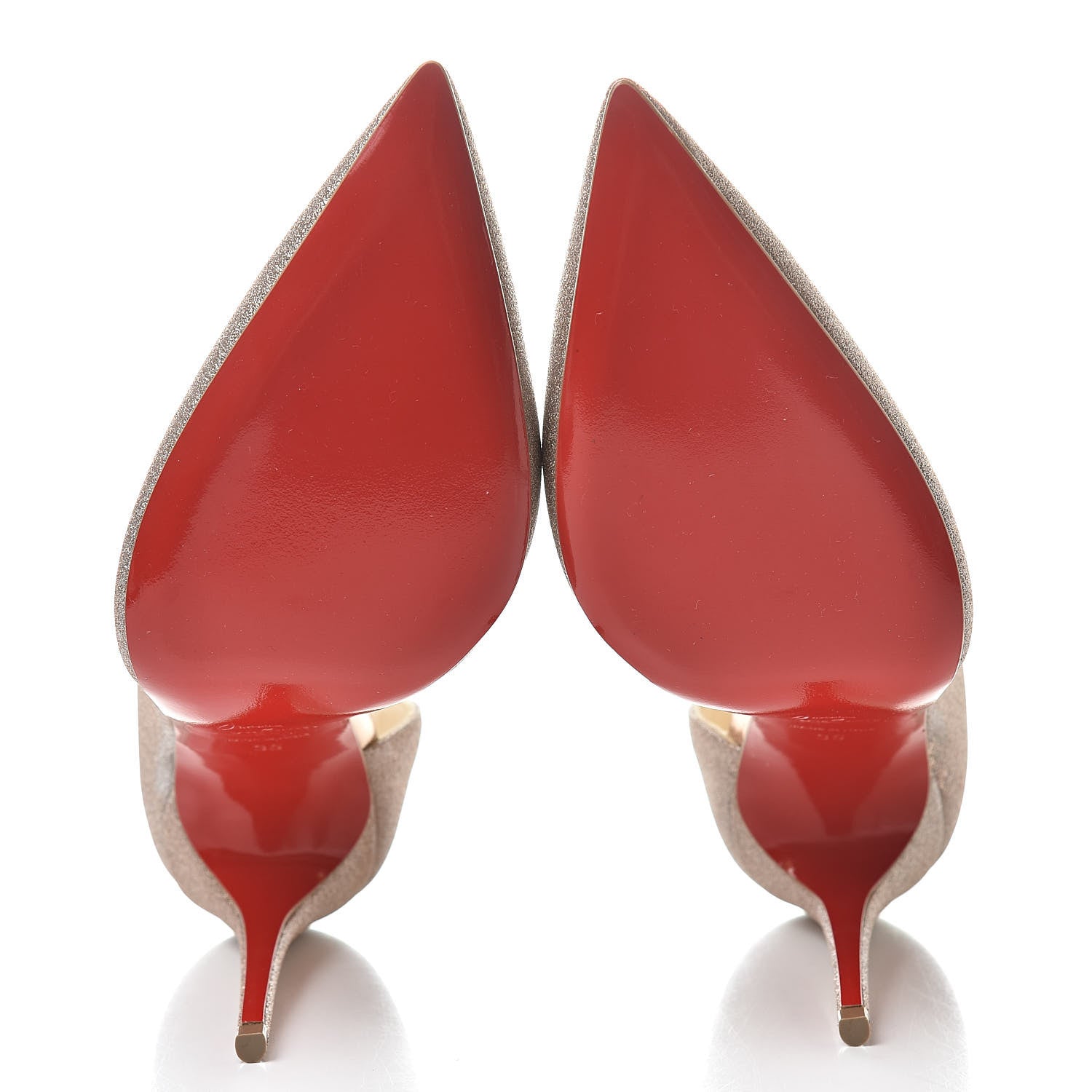 Christian Louboutin Glitter Mini Specchio Iriza 100 Pumps 35 Courtisane 5 of 9