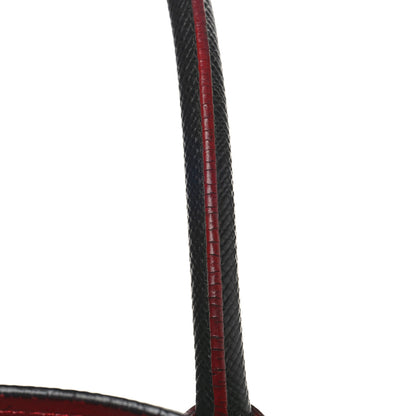 Prada Saffiano Cuir Medium Double Bag Black Fuoco 13 of 13