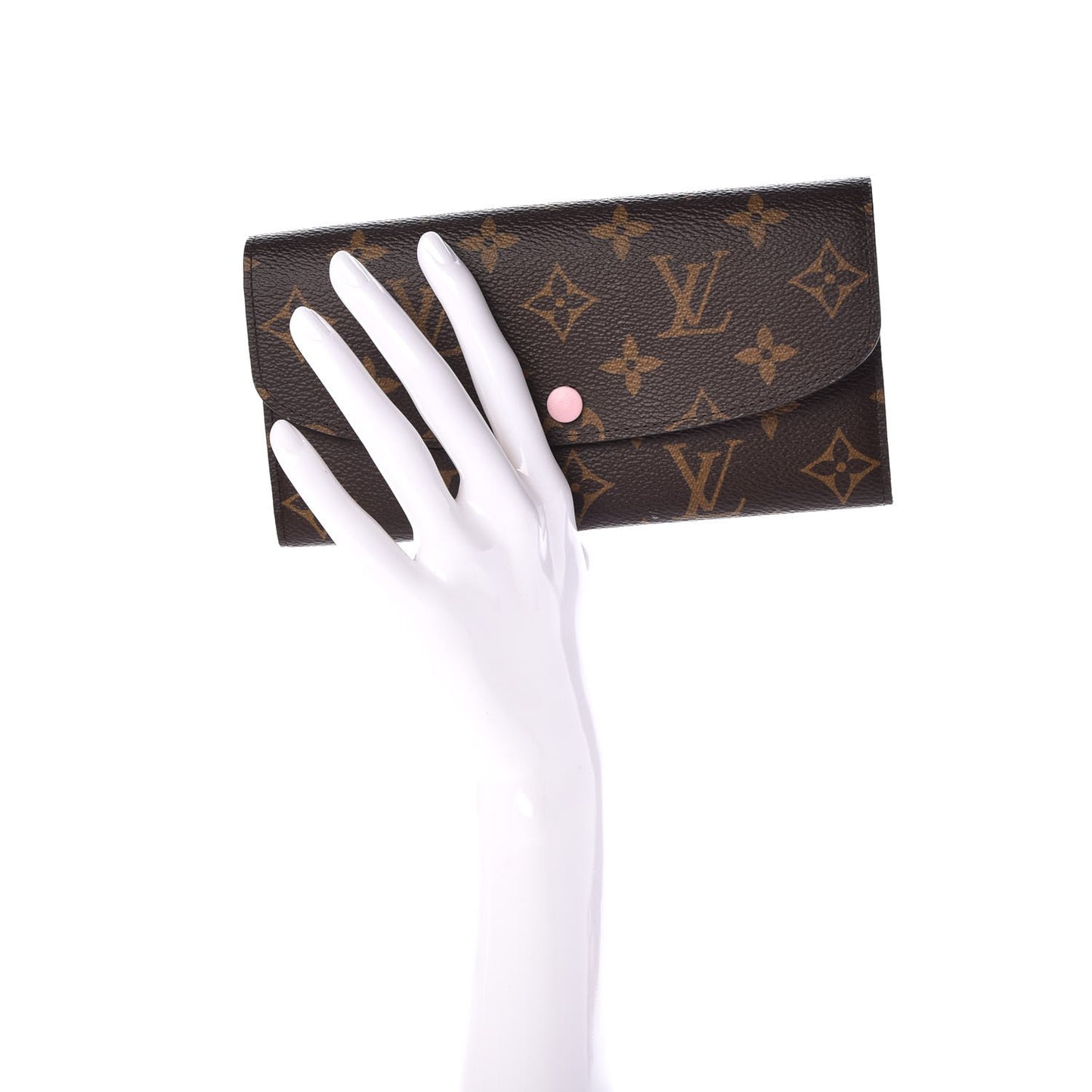 Monogram Emilie Wallet Rose Ballerine