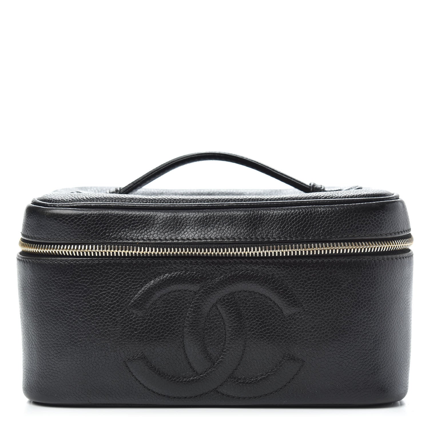 Chanel Caviar Vanity Cosmetic Case Black 1 of 11