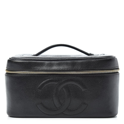 Chanel Caviar Vanity Cosmetic Case Black 1 of 11