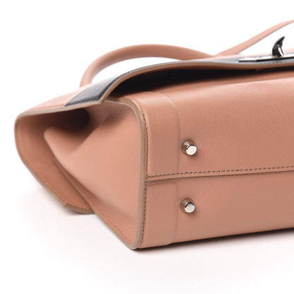 Givenchy Grained Calfskin Small Bi-Color Shark Lock Satchel Old Pink Black 5 of 11