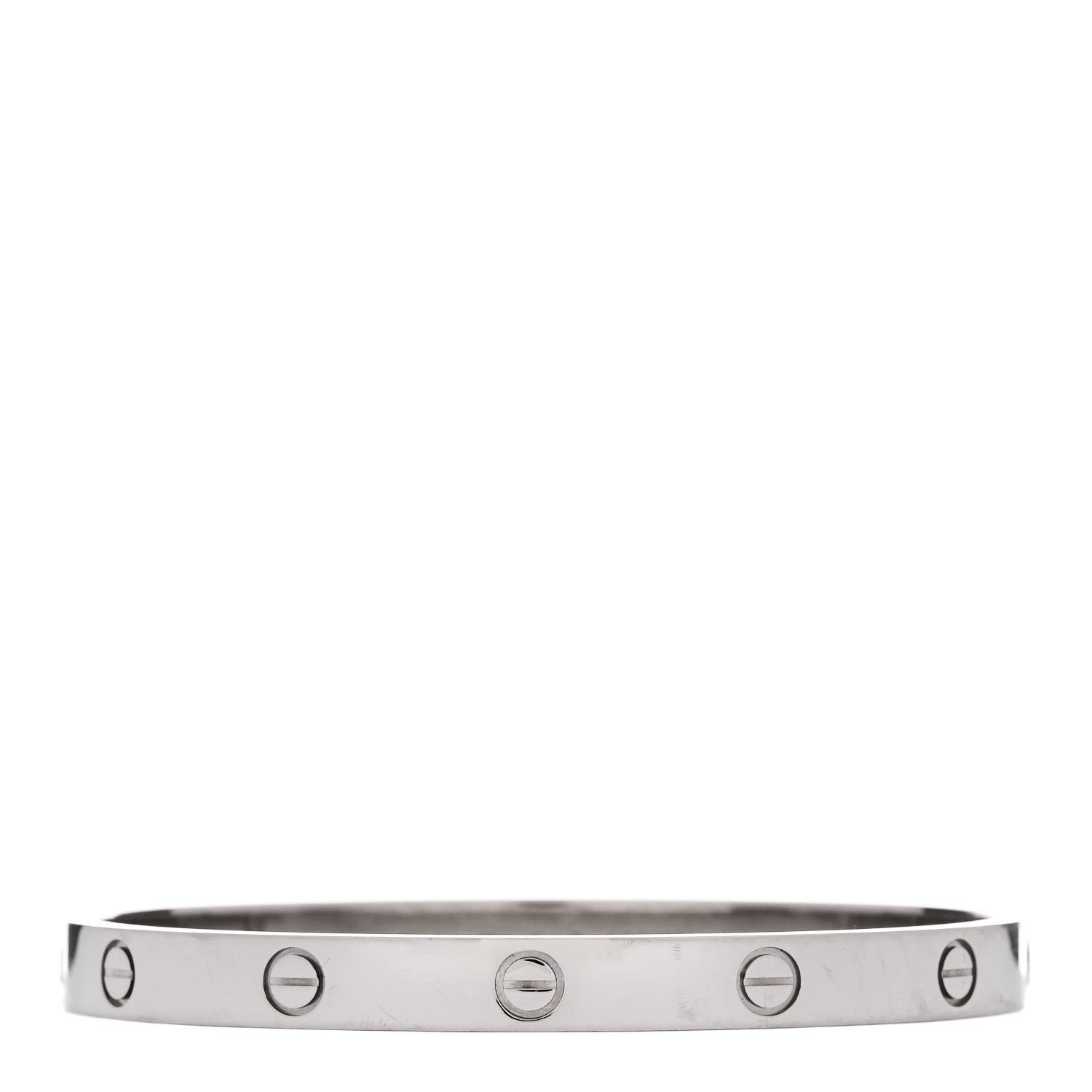 Cartier 18K White Gold LOVE Bracelet 18 1 of 7