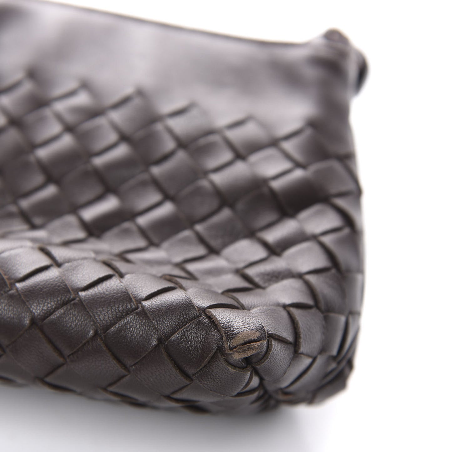 Nappa Intrecciato Mini Shoulder Bag Ebano