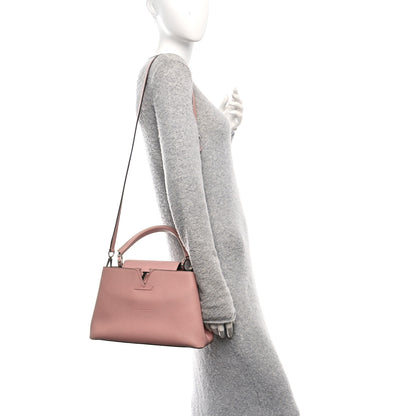 Louis Vuitton Taurillon Capucines PM Magnolia 2 of 10