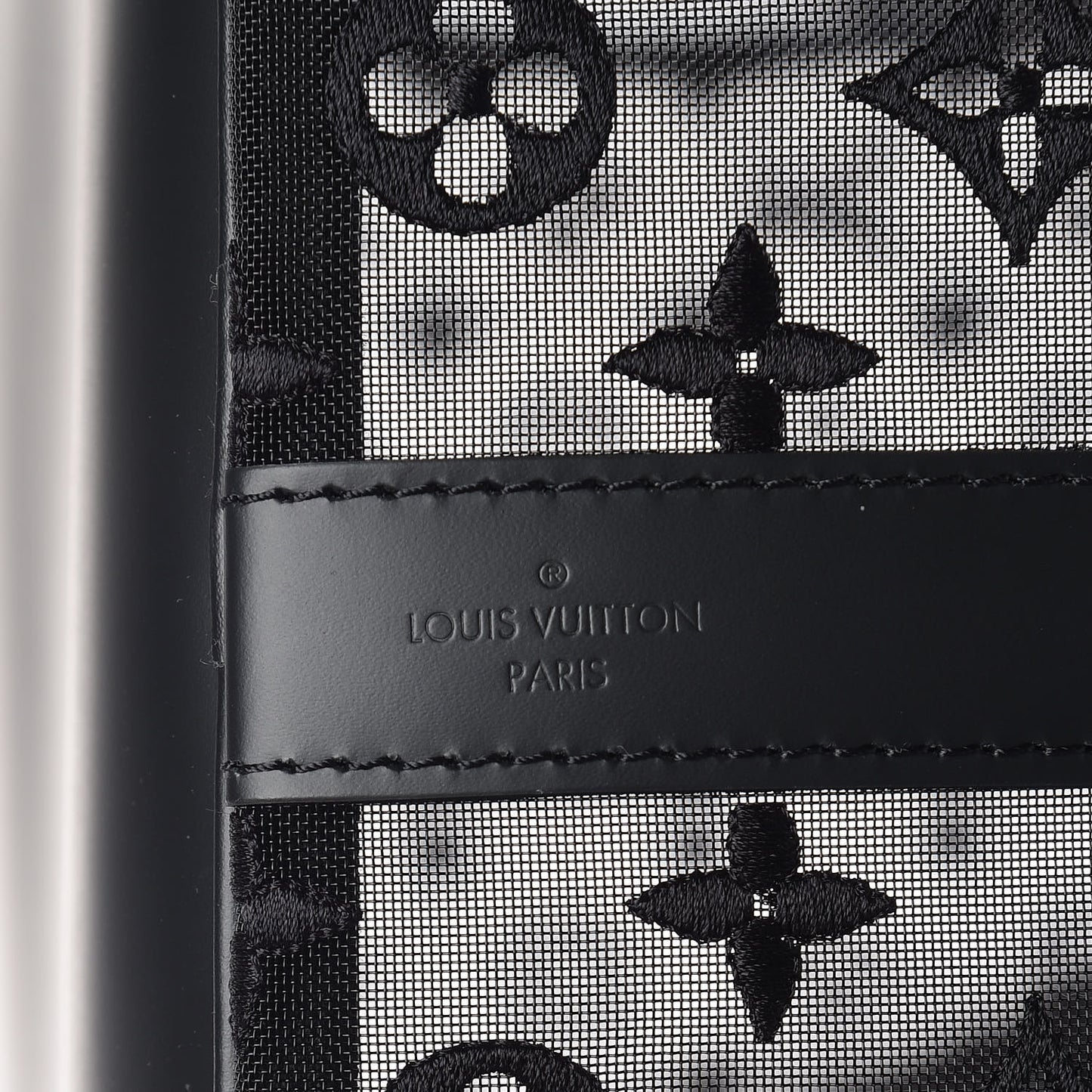 Monogram See Through Keepall Bandouliere 50 Black