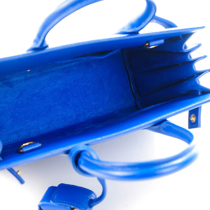 Saint Laurent Calfskin Nano Sac De Jour Royal Blue 5 of 7