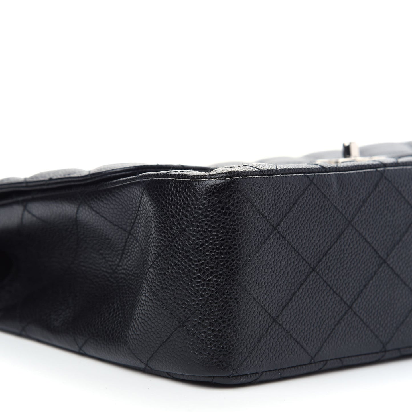 Caviar Quilted Jumbo Single Flap Black