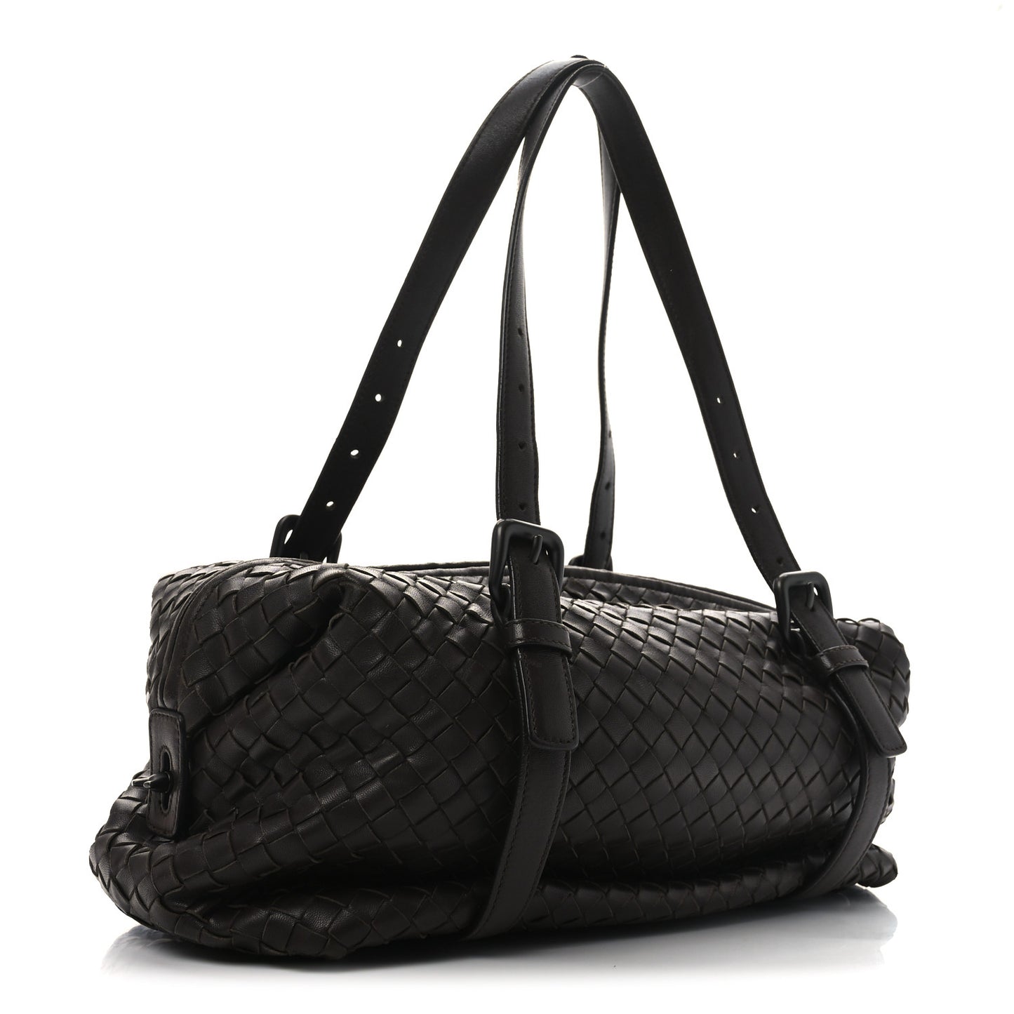 Nappa Intrecciato Montaigne Bag Ebano