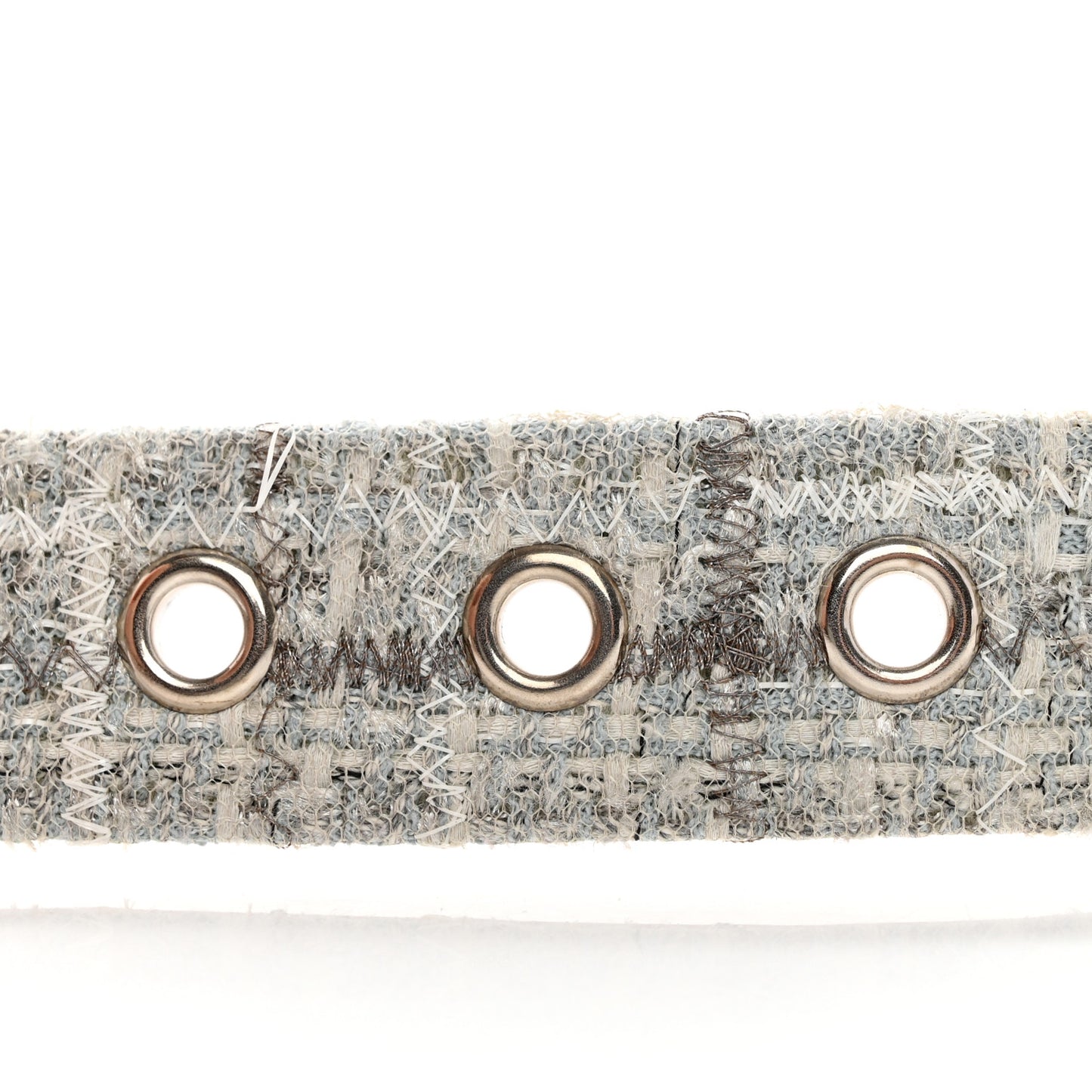 Tweed Crystal CC Belt 80 32 Grey Multicolor