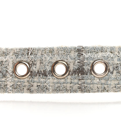 Chanel Tweed Crystal CC Belt 80 32 Grey Multicolor 6 of 7