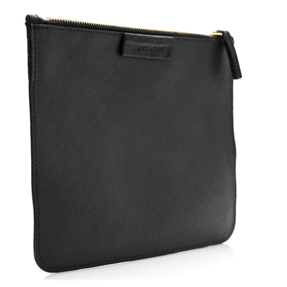 Givenchy Textured Coated Canvas Rottweiler Print Small Cosmetic Pouch Black 3 of 8
