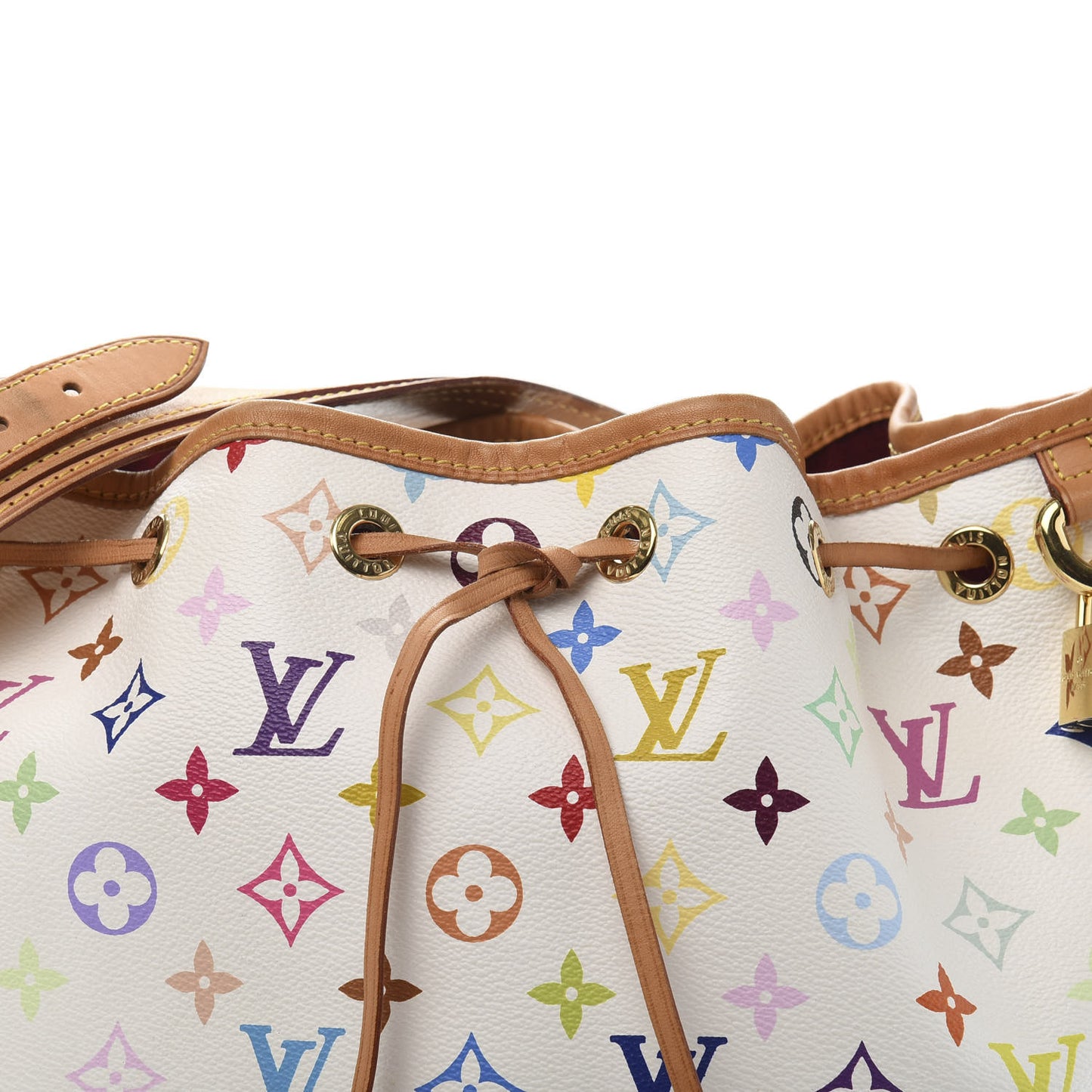 Monogram Multicolor Petit Noe White