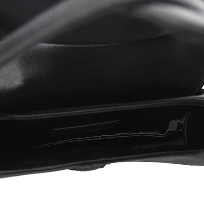 Christian Dior Satin Crystal Mini Saddle Bag Black 5 of 9