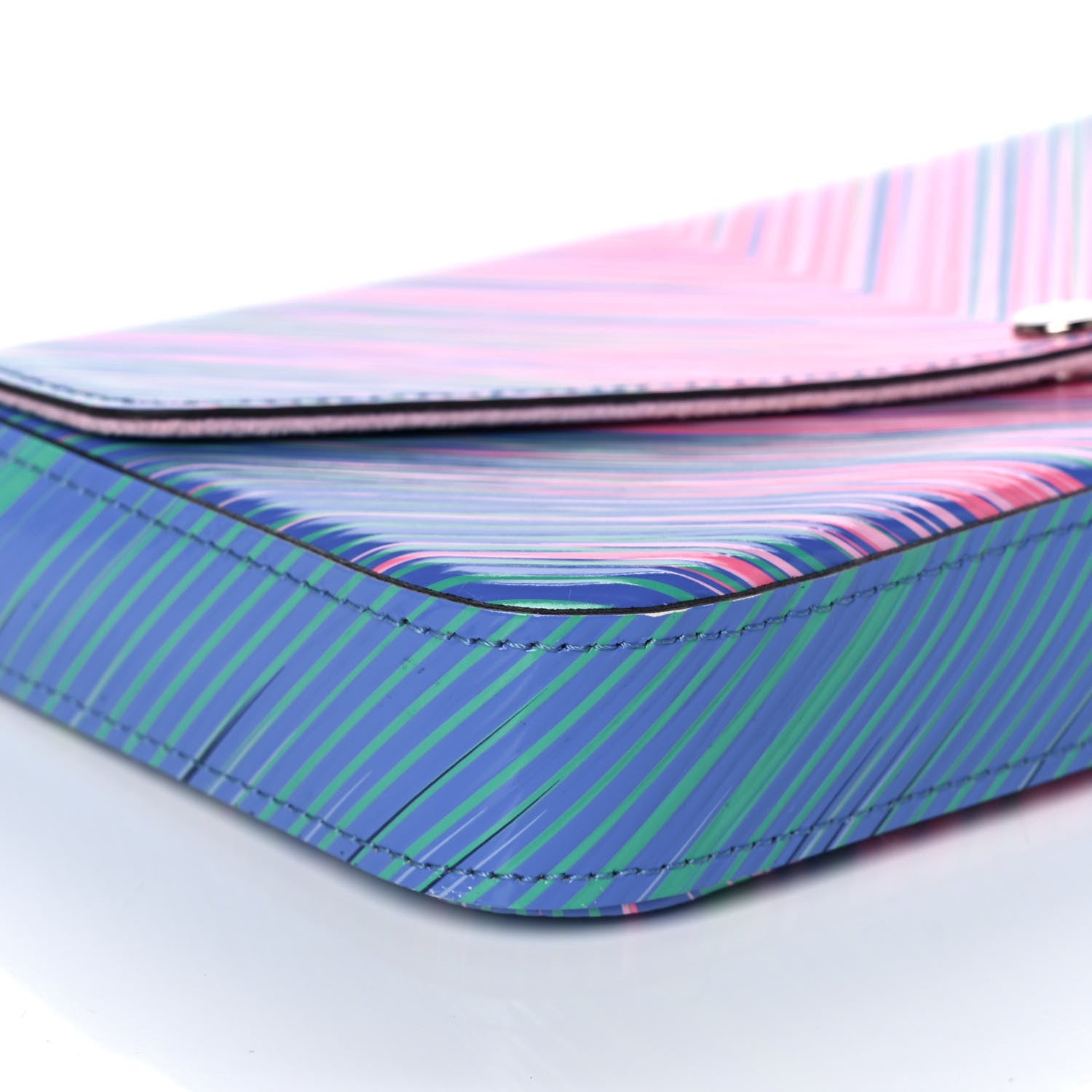 Louis Vuitton Epi Tropical Pochette Felicie Blue Rose 12 of 18