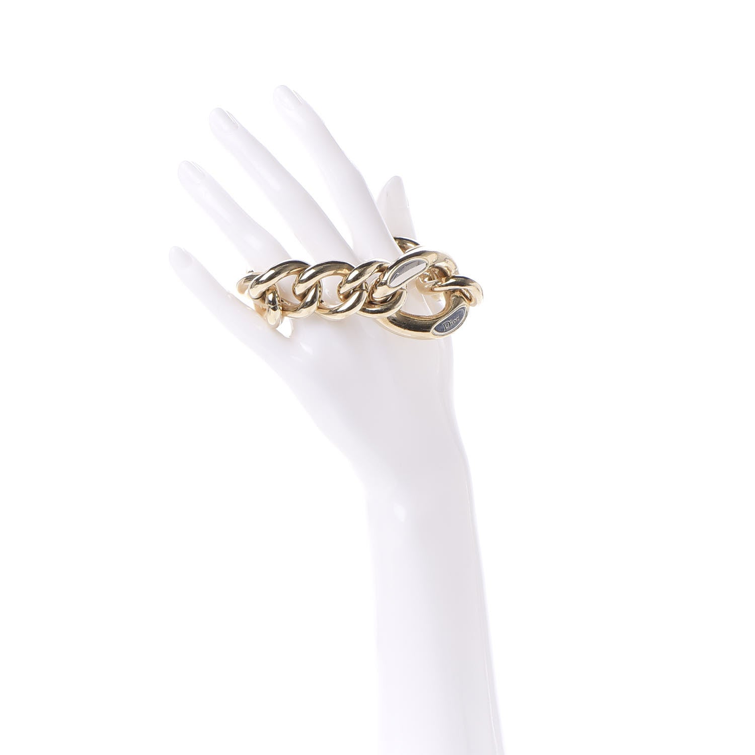 Christian Dior Metal Chain Bracelet Gold Palladium 2 of 4