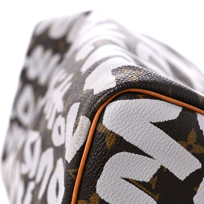 Louis Vuitton Monogram Graffiti Speedy 30 Silver 13 of 17