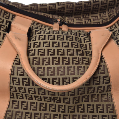Fendi Zucchino Large Travel Bag Tan 14 of 14