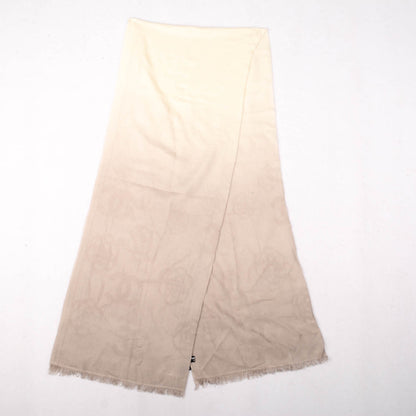 Chanel Cashmere Silk Ombre Camellia CC Scarf 3 of 4