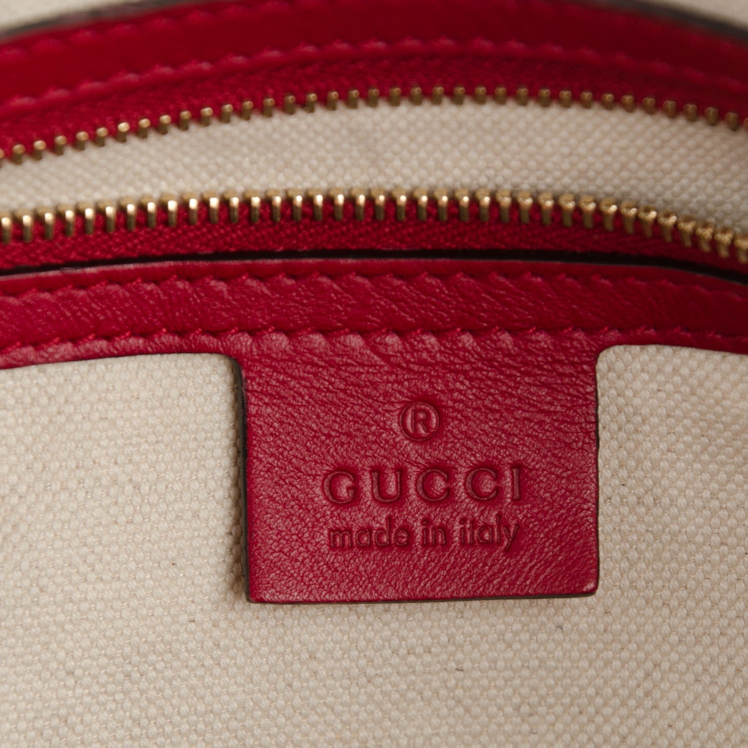 Gucci Calfskin Microguccissima Trim Medium Boston Raspberry Red 6 of 10